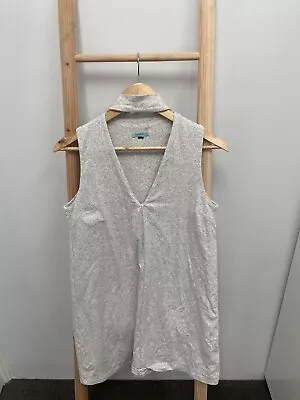 Kookai Size 1 AU 10 Tank Top Dress Grey Stretch Cutout Neckline Short • $15