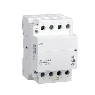 50 Amp 4Pole N/O Modular LED Lighting Contactor 110/120VAC Coil Silent 30A 40A • $38.99