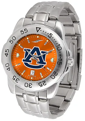 Auburn Tigers Men Steel Sport AnoChrome Watch • $90