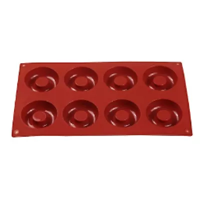 8 Holes Donut Silicone Mould Doughnut Chocolate Pan Tray Mold Baking Cake Brown • $6.75