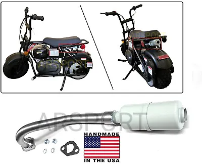 Center Exhaust Muffler For TrailMaster Storm 200 Minibike USA Made! • $49.50