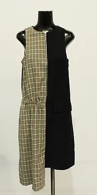 Tibi Women's Sleeveless Sana Check Colorblock Dress NC3 Multicolor Size 6 • $21