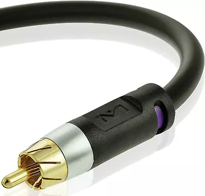 Mediabridge Ultra Series Subwoofer Cable 15 Feet Dual Shielded With Gold Plated • $22.44