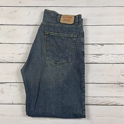 Vintage Levis 569 Jeans Mens 38x32 Blue Loose Straight Medium Wash Denim Pants • $29.99