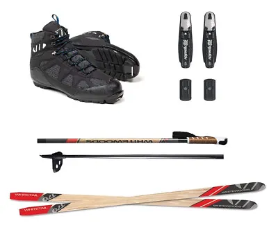 Whitewoods WHITETAIL Metal Edge Cross-Country NNN Ski Pkg | 190cm (176+ Lbs.) • $369.99