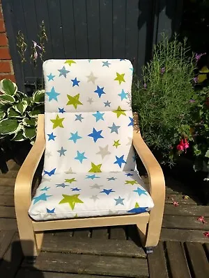 Ikea Poang Kids Chair Cover Slipcover Replacement Cover Cushion Washable • £22