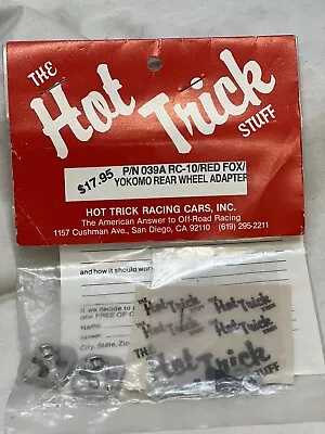 Vintage RC10 Hot Trick P/N 039A Red Fox/ Yokomo Rear Wheel Adapter • $25