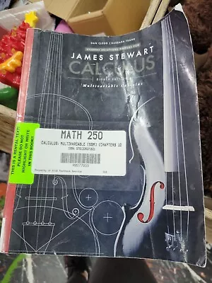 Multivariable Calculus By James Stewart (paperback) Eighth Edition • $25