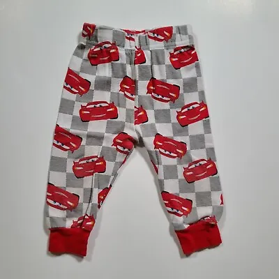 Infants Lightning McQueen Pajama Pants 12 Months Red Gray White • $1.99