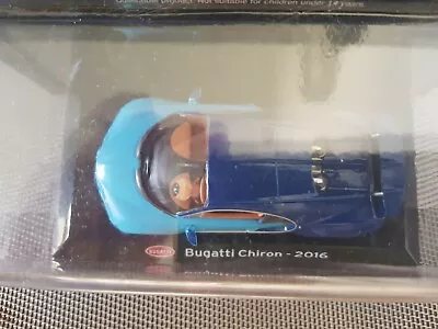 1/43 Panini Supercars Bugatti Chiron 2016 - Two-tone Blue • $12.62