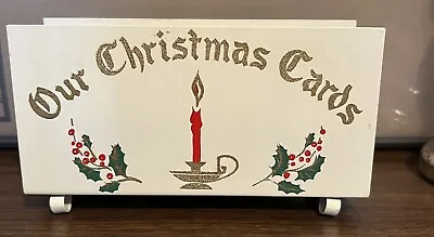 Vintage Christmas Card Holder  • $22