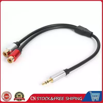 3.5mm Male Plug To Dual 2RCA Jack Cable Stereo Audio Splitter Aux Extension Wire • $12.86