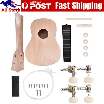 21inch Basswood 4 String Ukelele DIY Kit Instrument Accessory Hoi AU • $29.99