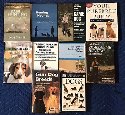 Lot 11 X HUNTING DOG/ DOG TRAINING/ DOG BREED BOOKS (4 X '74-1995 6 X 2000-2021) • $19.95