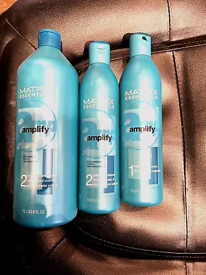 Matrix Amplify Color Xl Shampoo 13.5 Oz And Color Xl Conditioner Liter +13.5 Oz • $54