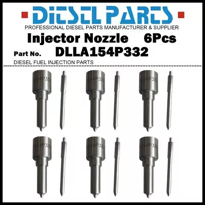 6x Injector Nozzle 9430084742 DLLA154P332 For VW 16-170 Cummins 6BT 5.9L 3355015 • $45.99