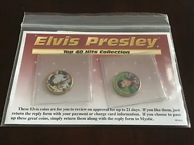 ELVIS PRESLEY TOP 40 HITS 2-PACK SET COINS  HOUND DOG   LOVE YOU  Unopened • $12.50