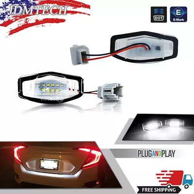 2Pcs 18 LED License Plate Light Direct For Acura TL TSX MDX Honda Civic Accord • $9.99