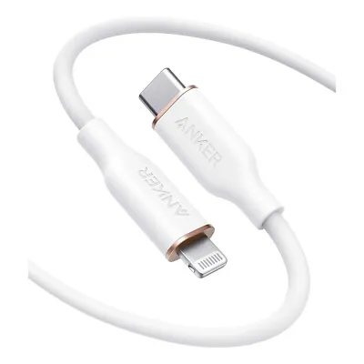 $31.80 • Buy Anker 641 USB-C To Lightning Cable (Powerline III Flow, 6ft Silicone) - White