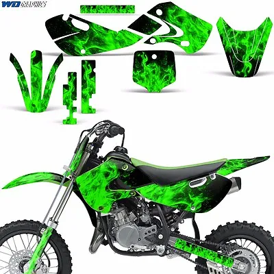 Decal Graphics Kit For Kawasaki KLX110 KX65 Dirtbike MX Motocross 2002-2009 ICE • $49.95