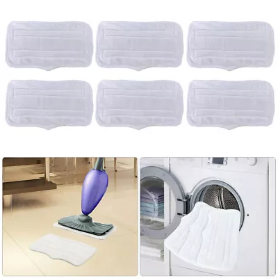 6 Pack Steam Mop Pads With Scrub Strips Microfiber Replacement Pad For Shark • $12.34