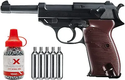 Umarex Walther P38 CO2 BB .177 Cal Blowback Air Pistol With CO2 And BBs Bundle • $124.30