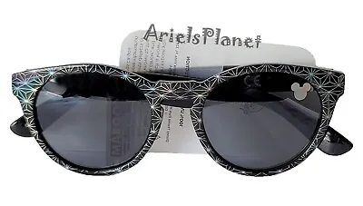 Disney Parks Mickey Spaceship Adult Sunglasses With Silver Holographic Designs • $29.99