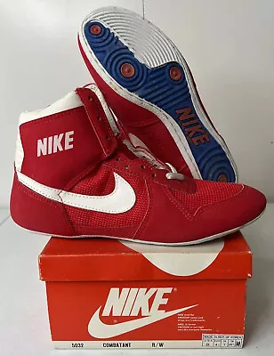 Vintage Original OG Nike Combatant Wrestling Shoes 8 Lost & Found Sneaker Store • $650