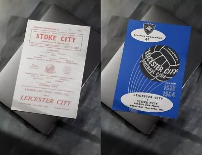 1964 League Cup Final Programme (Both Legs) Art A4 Prints – Stoke C V Leicester • £6.95