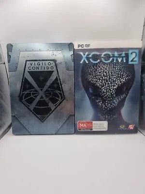 Xcom 2 PC Game Deluxe Edition With Steel Book - FREE POSTAGE  • $39.95