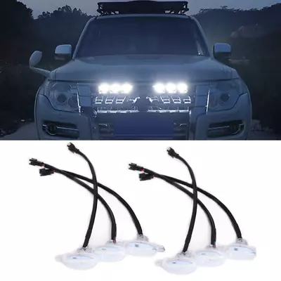 6x LED White Car Front Grille Bumper Running Light For Toyota Tacoma Raptor F150 • $36.09