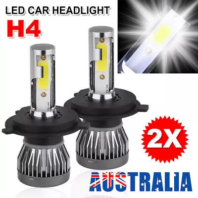 H4 LED Lights LED Headlight Kit Globes Headlights High Low Beam 2000000LM 12V • $16.95