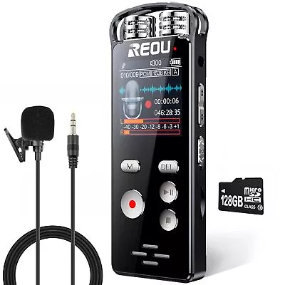 136GB Digital Voice Recorder With Playback For Lectures Meetings - 36720 Min... • $100.75