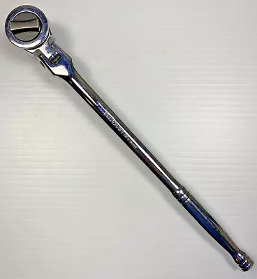 Vintage EVERCRAFT TOOLS Flex-Head Reversible Ratchet Wrench Thumb Wheel 3/8  Dr. • $29.95