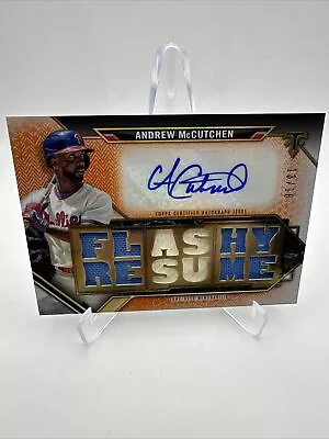 2021 Topps Triple Threads Andrew McCutchen Patch Auto #13/18 Phillies • $16.76