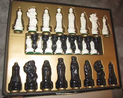 VINTAGE 1970 E.S.Lowe Renaissance Chessmen Chess Set Complete • $59.35