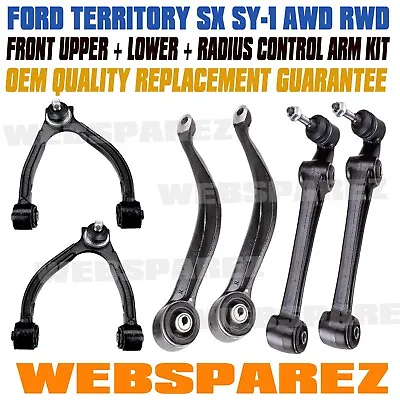 $397.99 • Buy Front Lower / Upper / Radius Control Arms For Ford Territory SX SY 2004 -12/2008