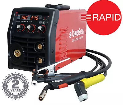 £599 • Buy Lincoln Bester 190C Multi Process MIG/TIG/MMA Welder Package 230v, 2yr Warranty