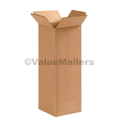 4x4x24 25 TALL Shipping Packing Mailing Moving Boxes Corrugated Cartons • $36.50