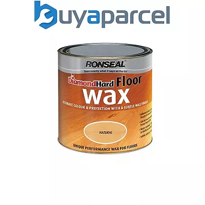 Ronseal 34961 Diamond Hard Floor Wax Natural Oak 2.5 Litre RSLDHFWNO25L • £63.79