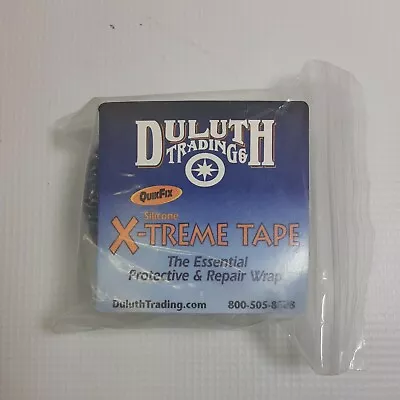 Duluth X-TREME TAPE 1  Wide Roll Black Wrap Self Sealing Protective Repair- READ • $14.99