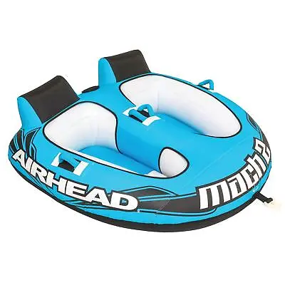 Airhead Mach 2 1-2 Rider Towable Tube For Boating 69 L X 69 W Blue • $134.27