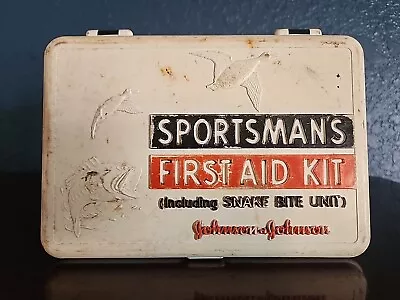 Vintage Sportsman's First Aid Kit Including Snake Bite Unit Full Box • $20