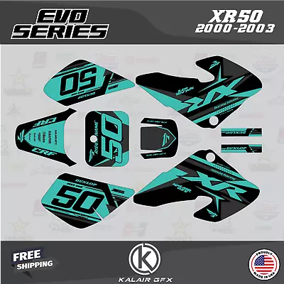 Graphics Kit For HONDA XR50 (2000-2003) XR 50 Evo - Teal • $48.99