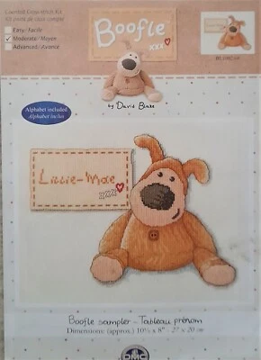 £9.75 • Buy DMC Boofle Counted Cross Stitch Kit Name Sampler 10.5 X 8 