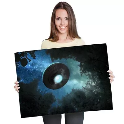 A1 - UFO Alien Flying Saucer Aliens Space Poster 60X90cm180gsm Print #8829 • £10.99