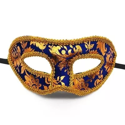 Lightweight Men Masquerade Mask Jazz Mask Party Mask New Male Half Face Mask • £3.46