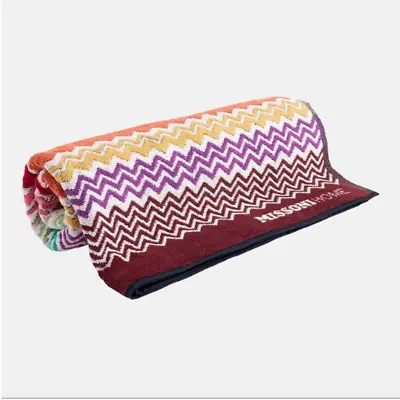 $220 MISSONI HOME Rufus Terry Beach Towel Zigzag 63  X35.5  NEW Made In Portugal • $200