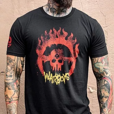 Zero Foxtrot Shirt Mens Medium Black Warboys Mad Max Movie Skull Flames • $14.99