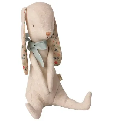 Maileg Albin Bunny Cute Plush Rabbit Toy Play Display Bleu Ribbon • $59.99